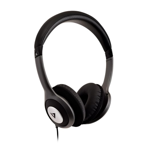 V7 Deluxe Stereo Headphones with Volume Control