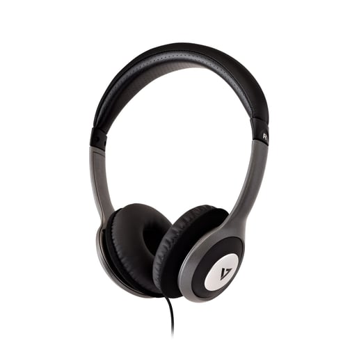 V7 Deluxe Stereo Headphones with Volume Control