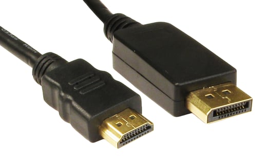(5m) DisplayPort to HDMI Cable (Black)