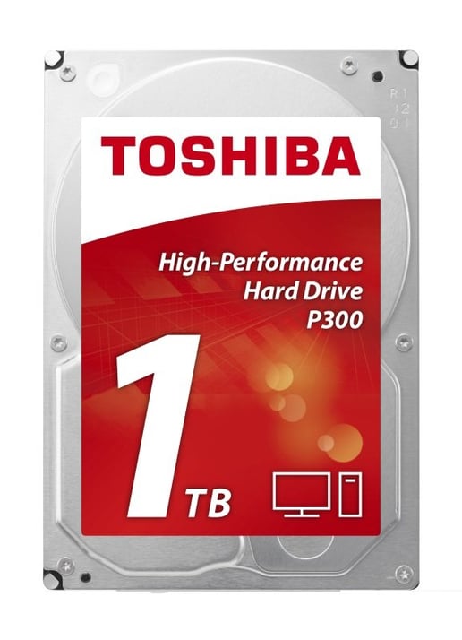 1TB Toshiba P300 3.5" SATA III Hard Drive - 7200RPM, 64MB Cache