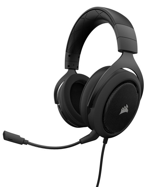 Corsair HS50 Stereo Gaming Headset with Microphone (Carbon) (EU)