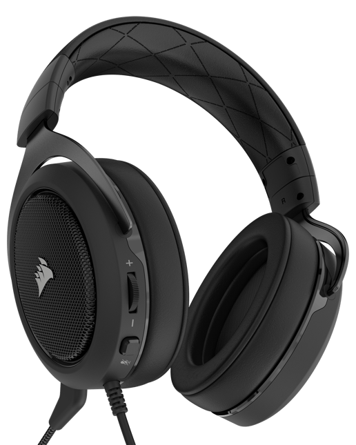 Corsair HS50 Stereo Gaming Headset with Microphone (Carbon) (EU)