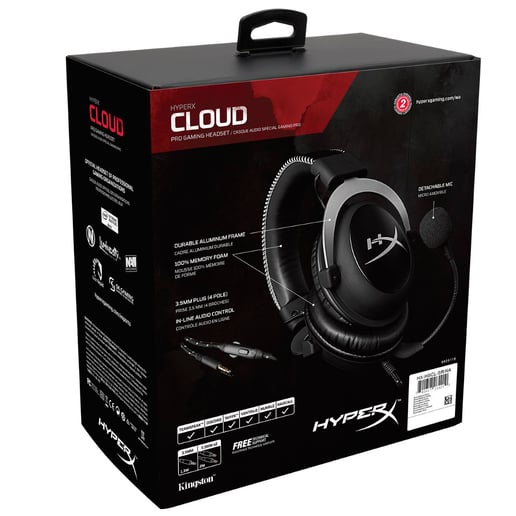 HyperX Cloud Pro Gaming Headset (Silver)