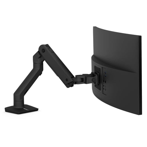 Ergotron Monitor Mount 45-475-224 HX Desk Monitor Arm - Matte Black