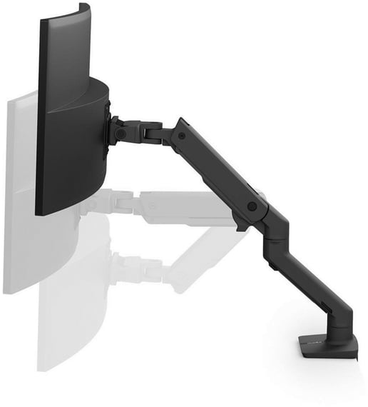 Ergotron Monitor Mount 45-475-224 HX Desk Monitor Arm - Matte Black