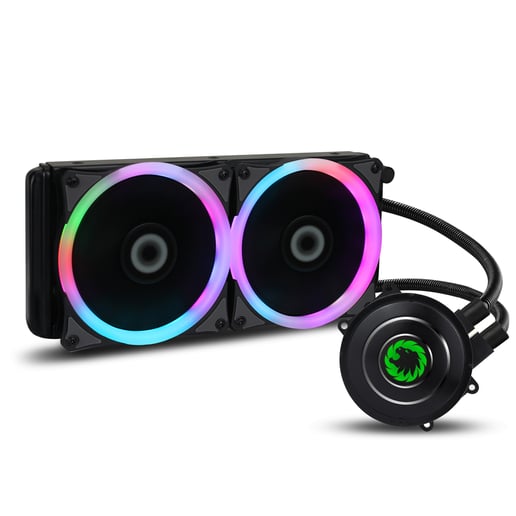 GameMax Iceberg 240mm CPU Closed Loop Water Cooler with 7 Colour PWM Fans