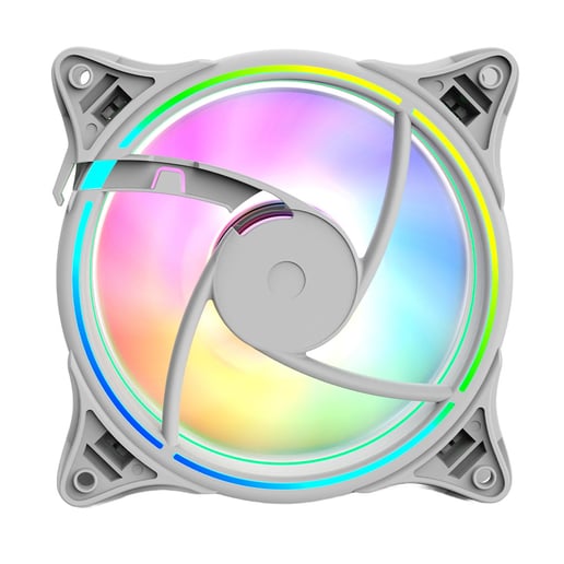 Vida Infinity 120mm ARGB Dual Ring Case Fan in White