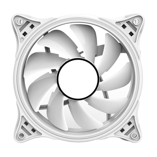 Vida Infinity 120mm ARGB Dual Ring Case Fan in White