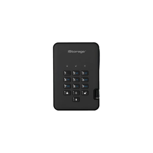 2TB iStorage diskAshur2 Desktop External Hard Drive - USB 3.2 Gen 1