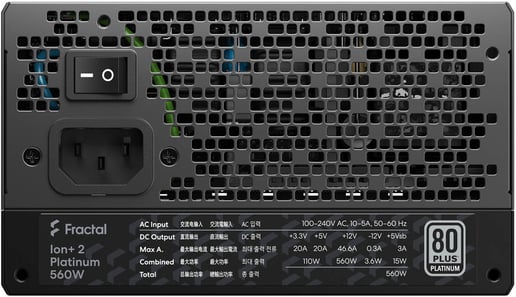 Fractal Ion+ 2 Platinum 560W Modular 80 Plus Platinum PSU