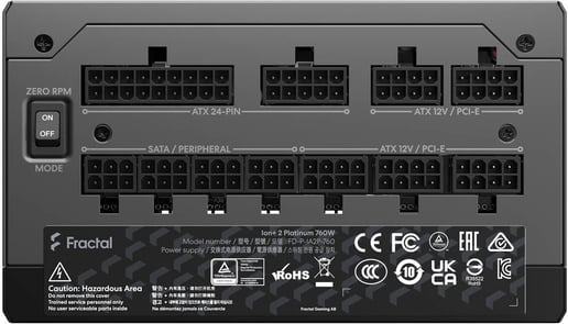 Fractal Ion+ 2 Platinum 760W Modular 80 Plus Platinum PSU