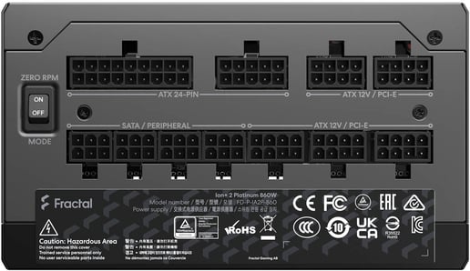 Fractal Design Ion+ 2 Platinum 860W Modular Power Supply 80 Plus Platinum