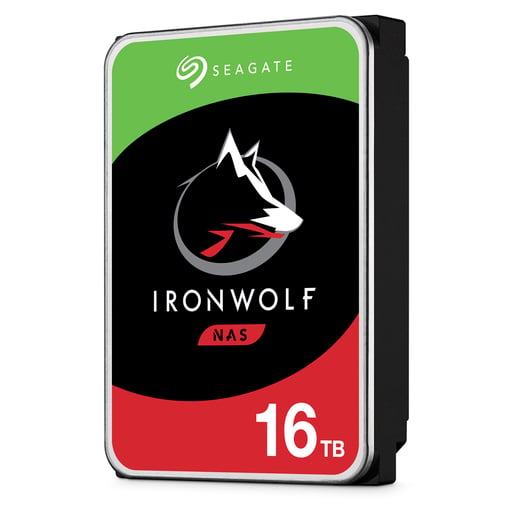 16TB Seagate IronWolf 3.5" SATA III Hard Drive - 7200RPM, 256MB Cache