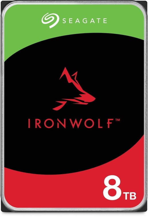 8TB Seagate Ironwolf 3.5" SATA III Hard Drive - 5400RPM, 256MB Cache