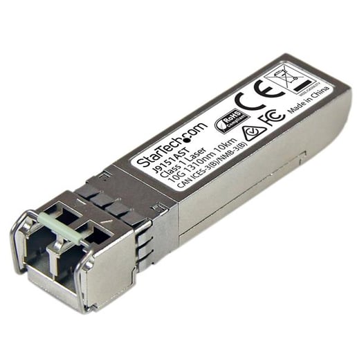 StarTech.com 10 Gigabit Fiber SFP+ Transceiver Module 10GBase-LR, SM LC, DDM, HP J9151A Compatible (10km)