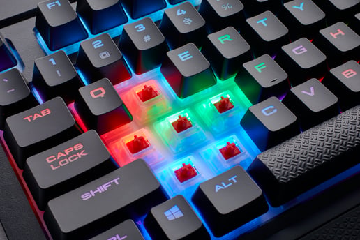 Corsair Gaming K68 RGB Mechanical Gaming Keyboard - Cherry MX Red (UK)