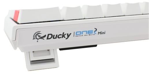 Ducky One 2 Mini RGB Mechanical Keyboard in White with Cherry MX Red Switches, UK Layout
