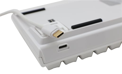 Ducky One 2 Mini RGB Mechanical Keyboard in White with Cherry MX Red Switches, UK Layout