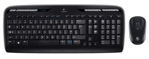 Logitech Wireless Combo MK330 Keyboard & Mouse (Black)