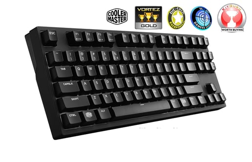 MasterKeys Pro S White LED Gaming Keyboard (Brown Switch)