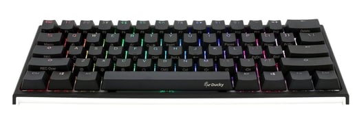 Ducky One 2 Mini RGB Mechanical Keyboard in Black with Cherry MX Black Switches, UK Layout