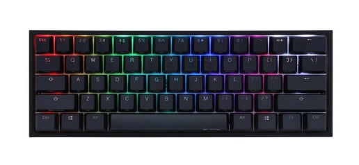 Ducky One 2 Mini RGB Mechanical Keyboard in Black with Cherry MX Black Switches, UK Layout