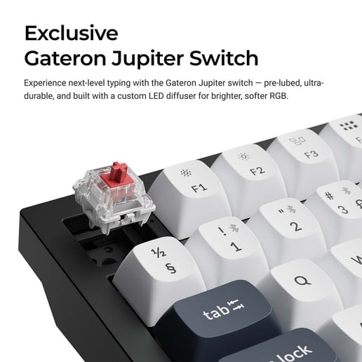 Keychron Q6 Max UK Full Size Mechanical Keyboard Brown Switch