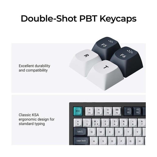 Keychron Q6 Max UK Full Size Mechanical Keyboard Brown Switch