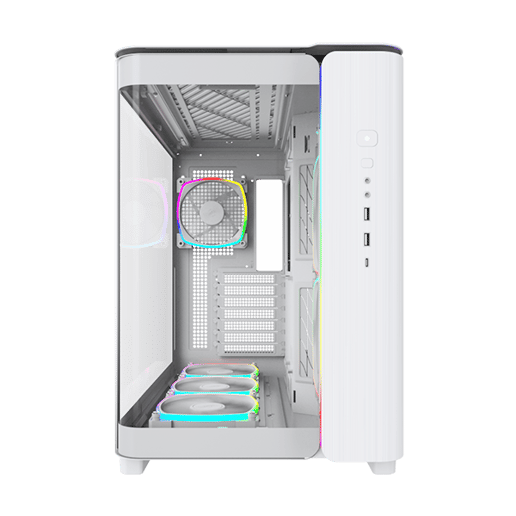 Bundle - Montech King 95 PRO Case in White with Montech VGM Vertical GPU Mount
