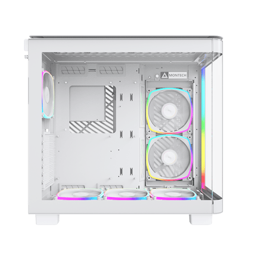 Bundle - Montech King 95 PRO Case in White with Montech VGM Vertical GPU Mount