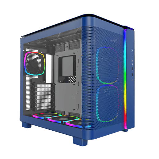 Montech KING 95 PRO Mid Tower Gaming Case - Blue 