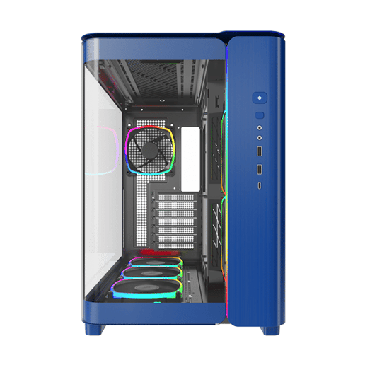 Montech KING 95 PRO Mid Tower Gaming Case - Blue 