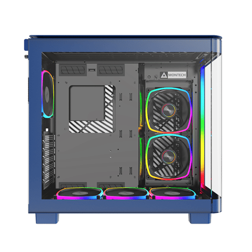 Montech KING 95 PRO Mid Tower Gaming Case - Blue 