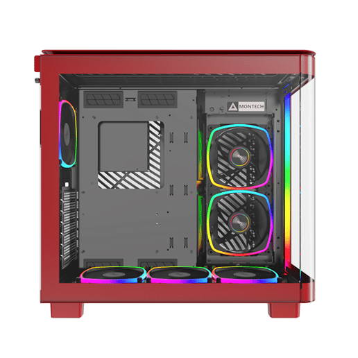 Montech KING 95 PRO Mid Tower Gaming Case - Red 