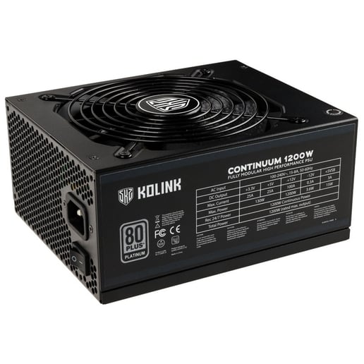 Kolink Continuum v2 1200W Modular Power Supply 80 Plus Platinum