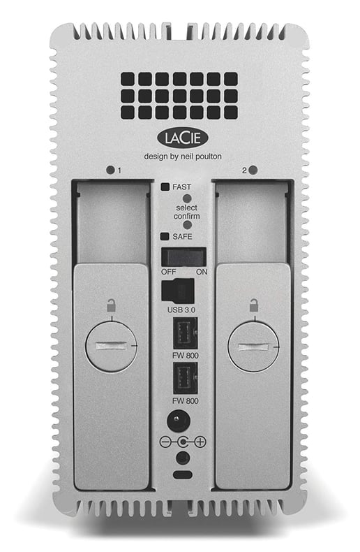 LaCie 2big Quadra 8TB Desktop External Hard Drive in Silver