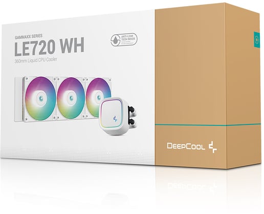 DeepCool LE720 WH 360mm All-in-One Liquid CPU Cooler in White
