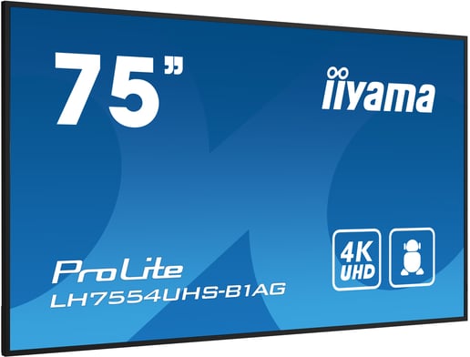 iiyama ProLite LH7554UHS-B1AG 75 inch 4K UHD Professional Digital Signage Display