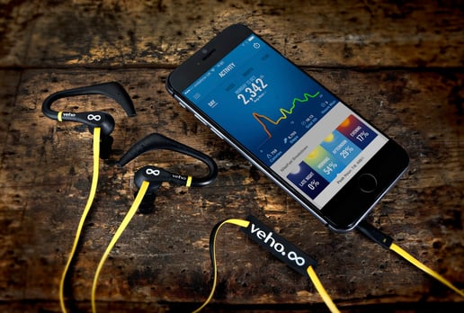 Veho ZS-2 Water Resistant Sports Earphones - Yellow/Black