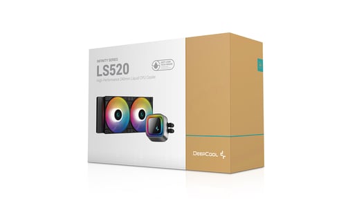 DeepCool LS520 240mm All-in-One Liquid CPU Cooler in Black