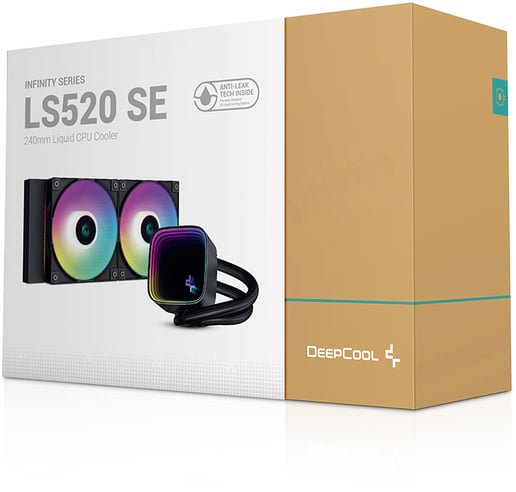 DeepCool LS520 SE 240mm All-in-One Liquid CPU Cooler in Black