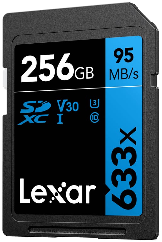 Lexar High-Performance 633x BLUE Series 256GB SDHC UHS-I (Class 10) Card