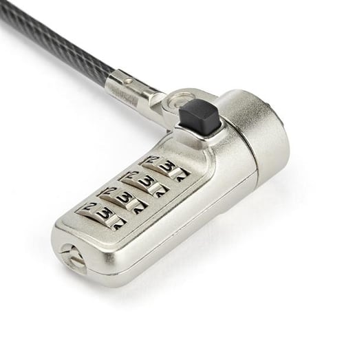 StarTech.com Laptop Cable Lock with 4-Digit Combination Lock for Wedge-Type Slots