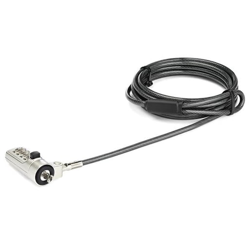 StarTech.com Laptop Cable Lock with 4-Digit Combination Lock for Wedge-Type Slots
