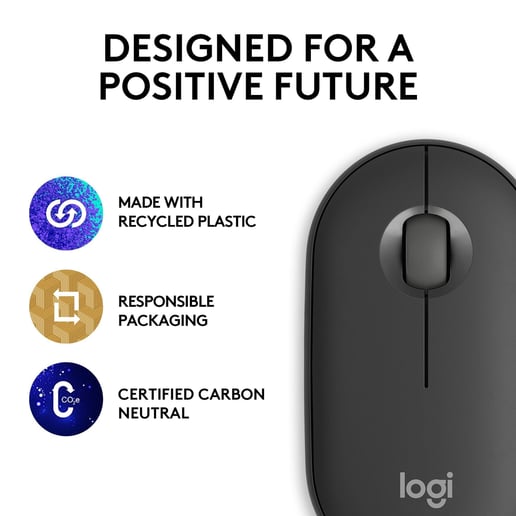 Logitech Wireless Pebble Mouse 2 M350s - Tonal Graphite