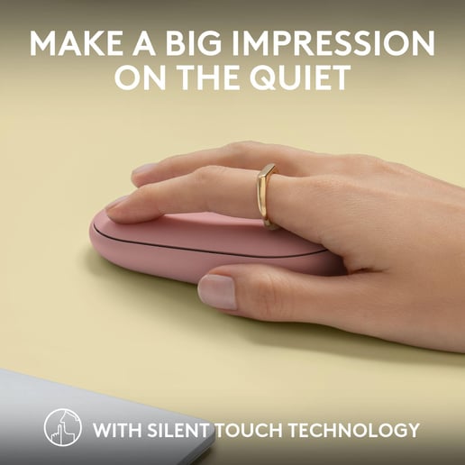 Logitech Wireless Pebble Mouse 2 M350s - Tonal Rose