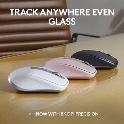 Logitech MX Anywhere 3S Compact Wireless Performance - Rose