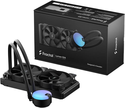 Fractal Cool Lumen S24 V2 240mm AIO CPU Liquid Cooler - Black