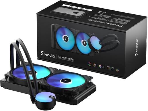 Fractal Cool Lumen S28 V2 280mm RGB AIO CPU Liquid Cooler - Black
