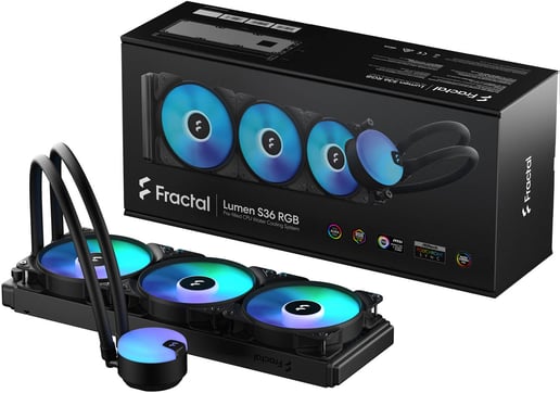 Fractal Cool Lumen S36 V2 360mm RGB AIO CPU Liquid Cooler - Black